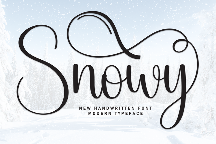 Preview of Snowy Font