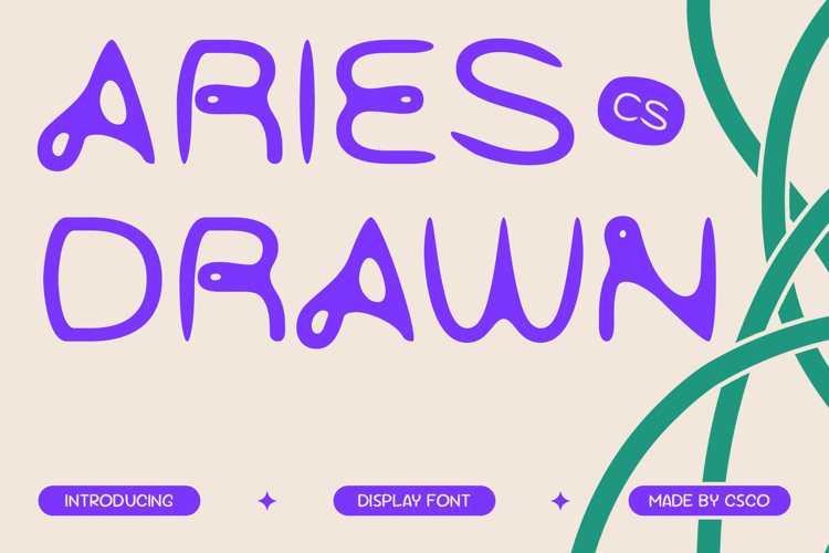 Preview of CS Aries Drawn Font