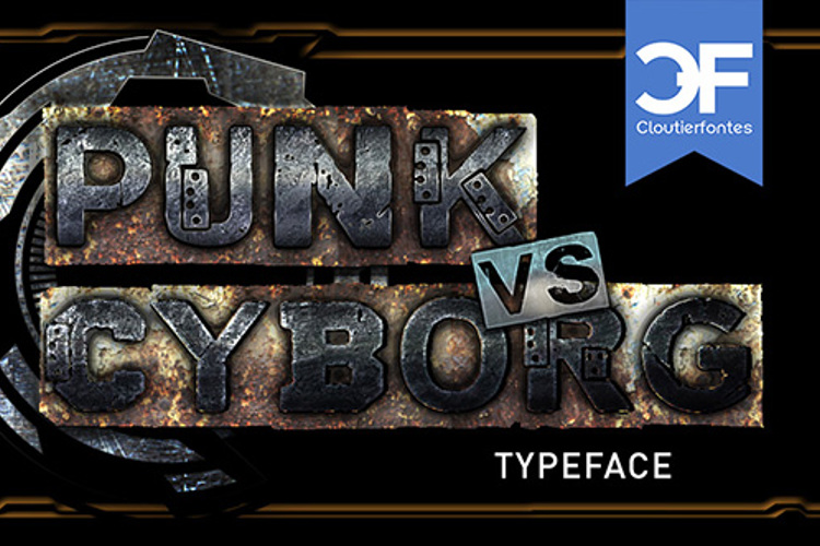 CF Punk vs Cyborg Font