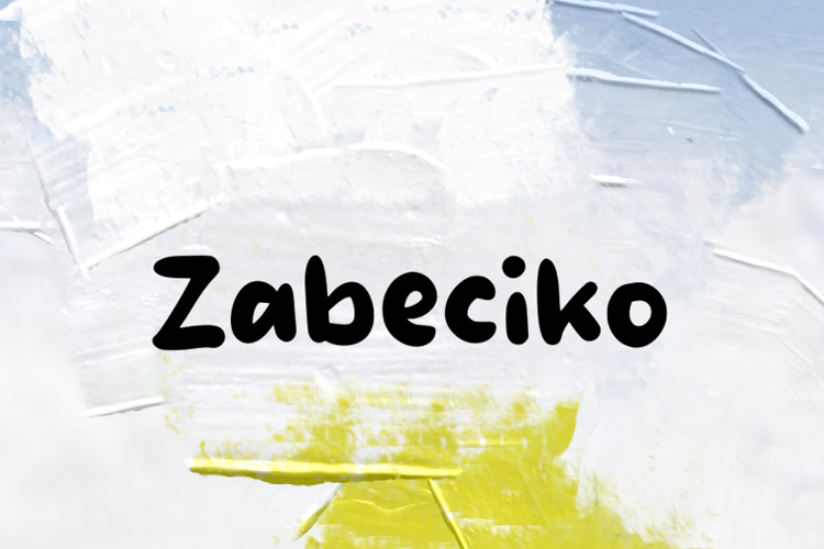 Preview of z  Zabeciko Font