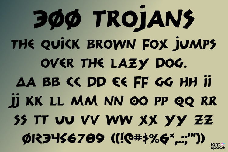 300 Trojans Font