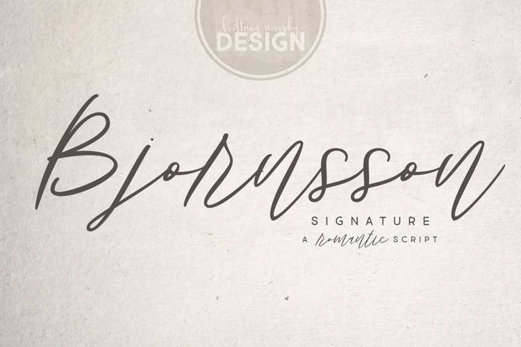 Bjornsson Signature Font