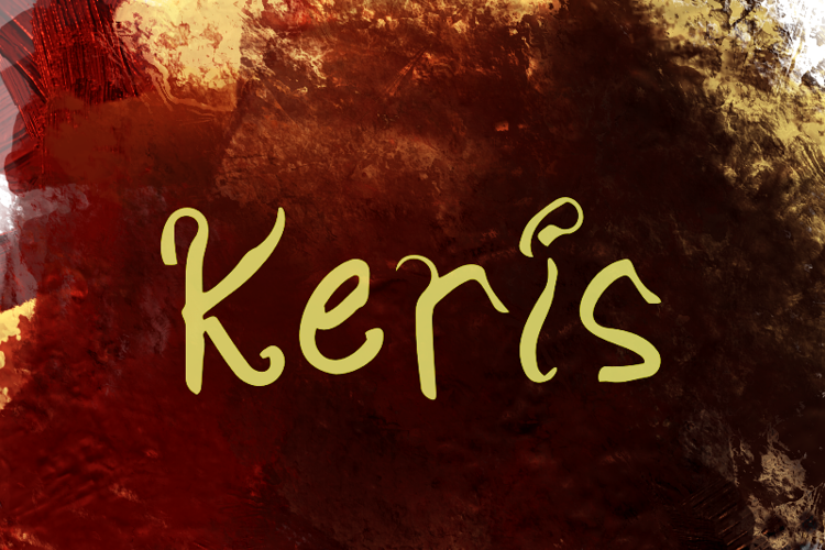 K Keris Font