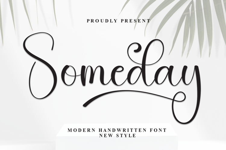 Preview of Someday Font