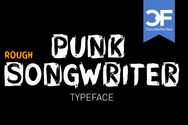 CF Punk Songwriter Rough PERSO Font