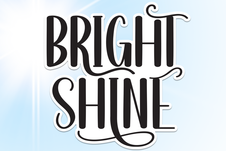 Preview of Bright Shine Font