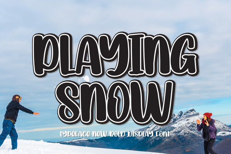 Playing Snow Font