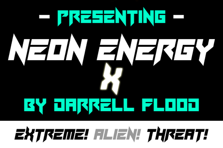 Neon Energy x Font