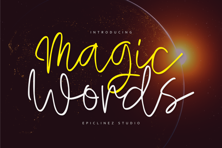 Magic Words Font