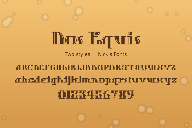 Preview of Dos Equis Font