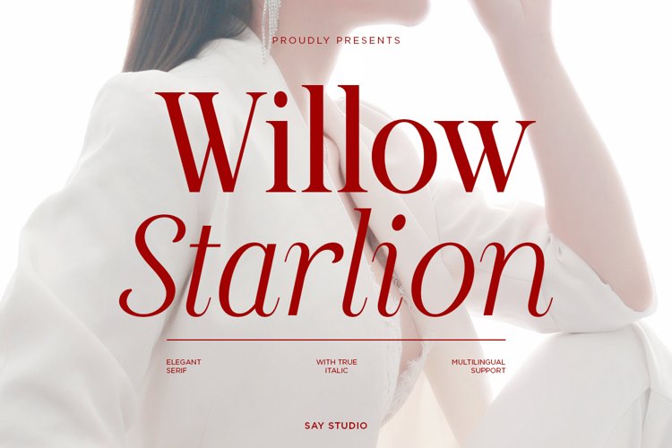 Preview of Willow Starlion Font