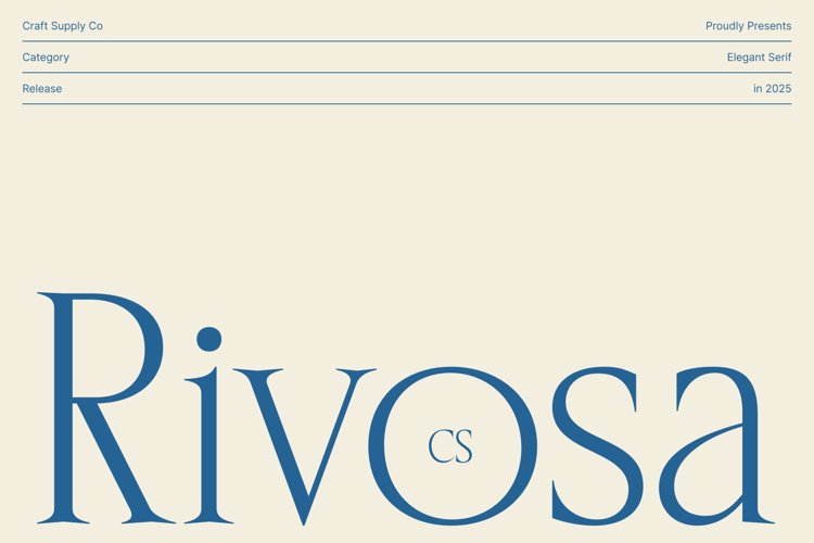 Preview of CS Rivosa Font