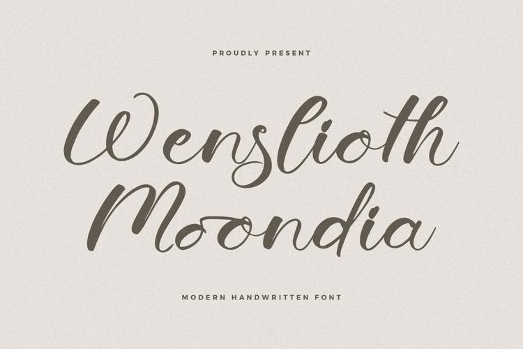 Wenslioth Moondia Font