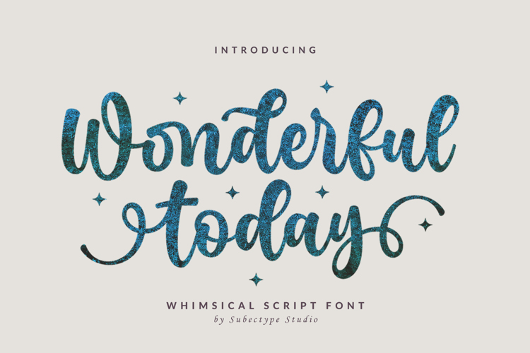 Wonderful Today Font