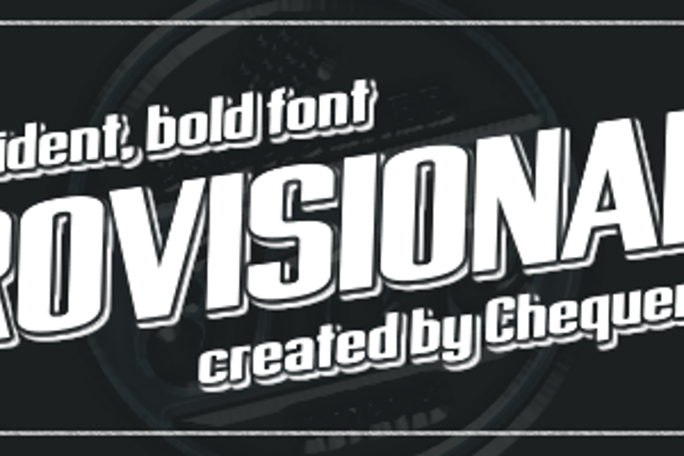 Provisionary Font