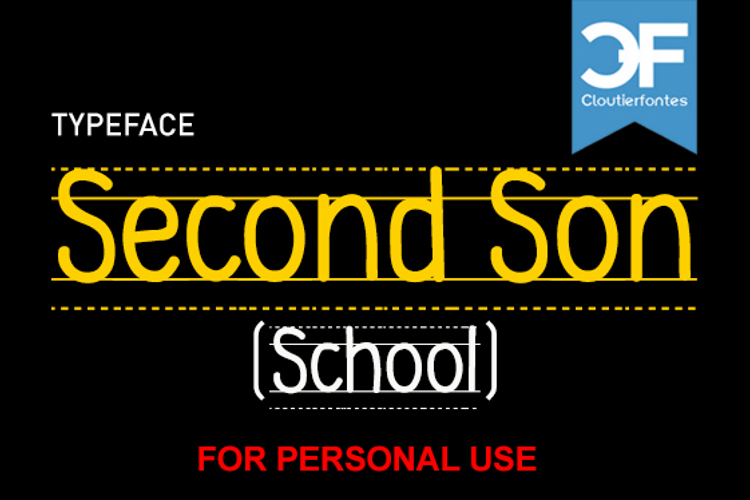 CF Second Son School Font