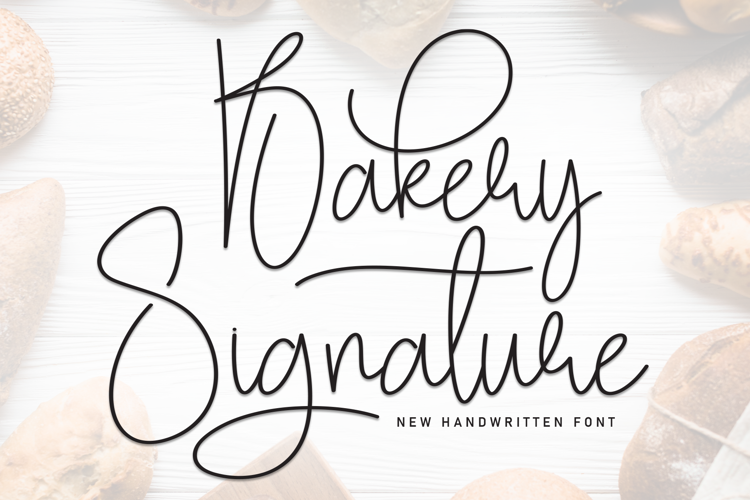 Preview of Bakery Signature Font
