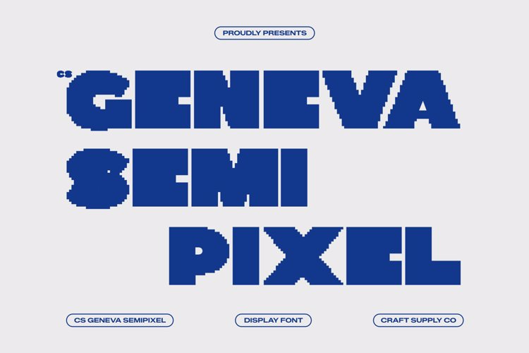 Preview of CS Geneva Semipixel Font