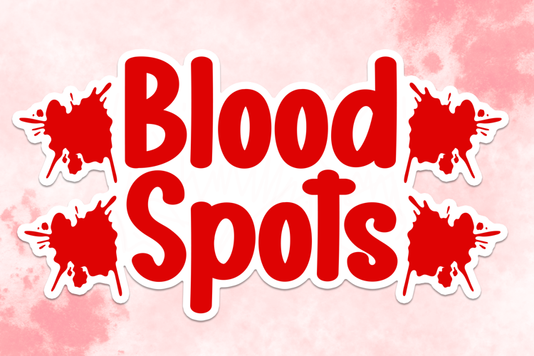 Blood Spots Font
