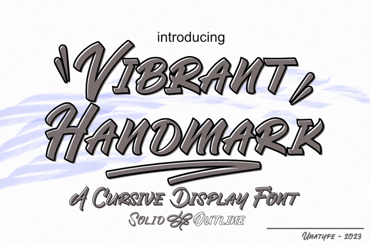 Vibrant Handmark Font
