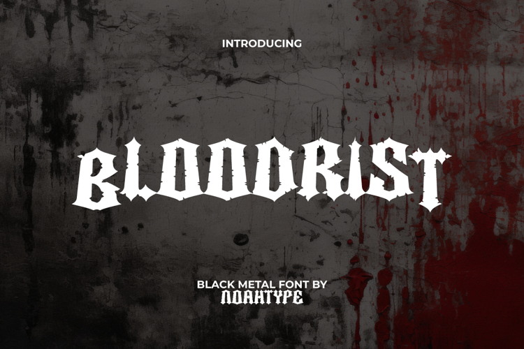 Preview of Bloodrist Font