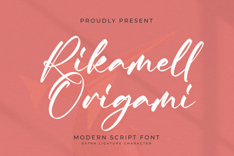 Rikamell Origami Font