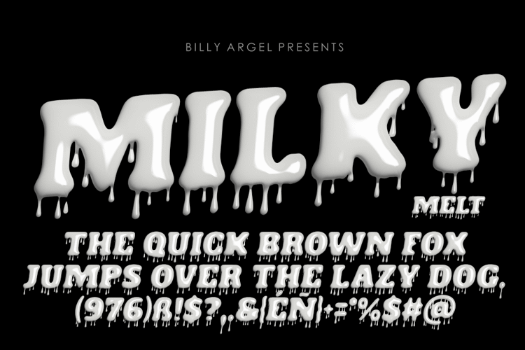 MILKY TYPE Font