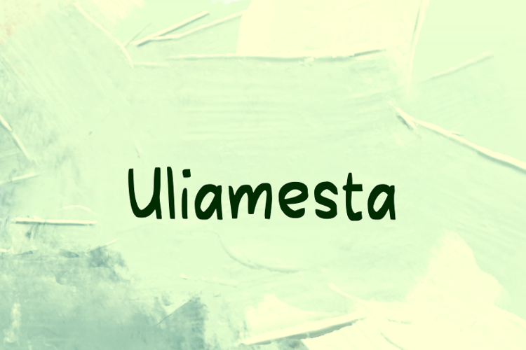 Preview of u Uliamesta Font