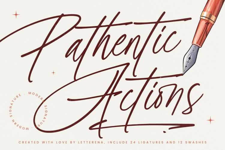 Pathentic Actions Font