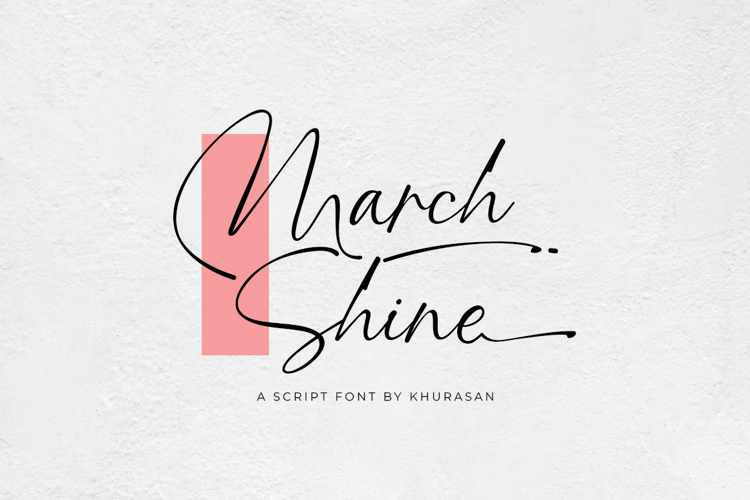 March Shine Font