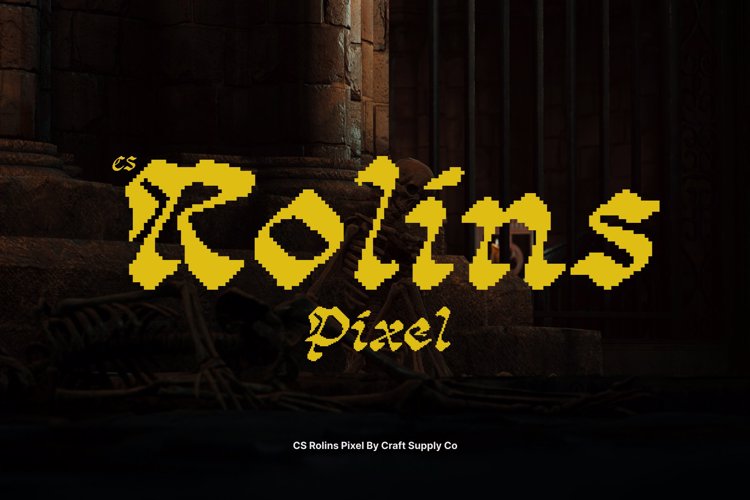 Preview of CS Rolins Pixel Font