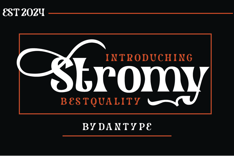 Preview of Stromy Font