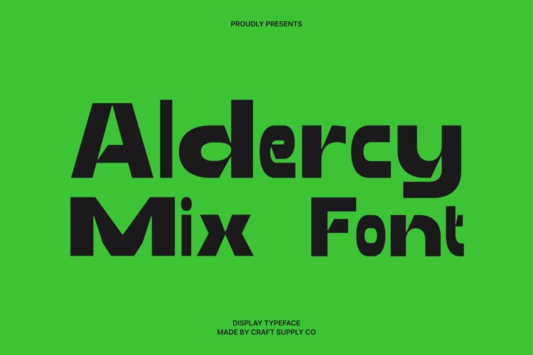 Preview of Aldercy Mix Font