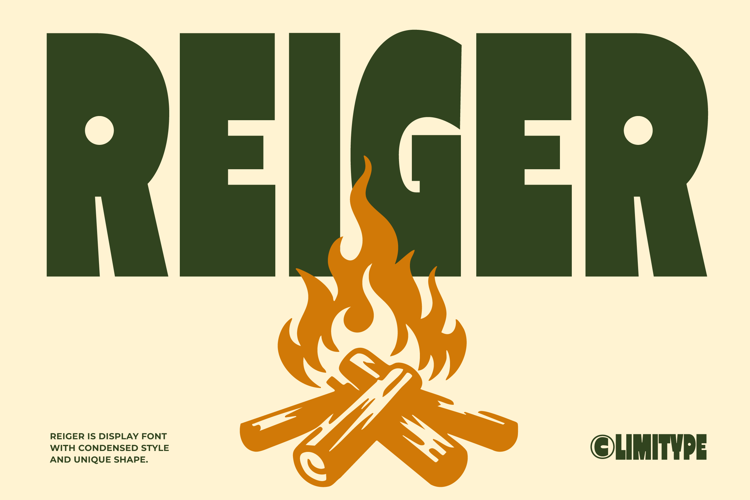 Preview of Reiger - Bold Condensed Font