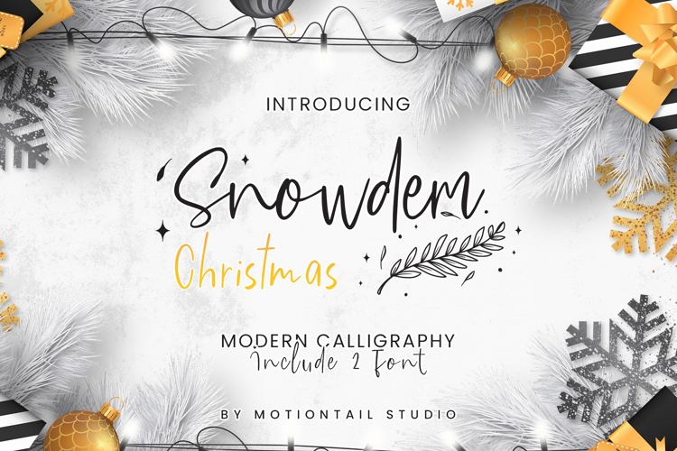 Snowdem Christmas Font