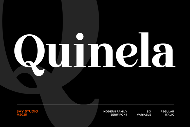 Preview of Quinela DEMO Font