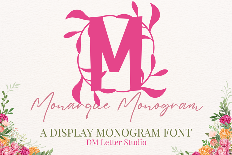Preview of Monarque Monogram Font