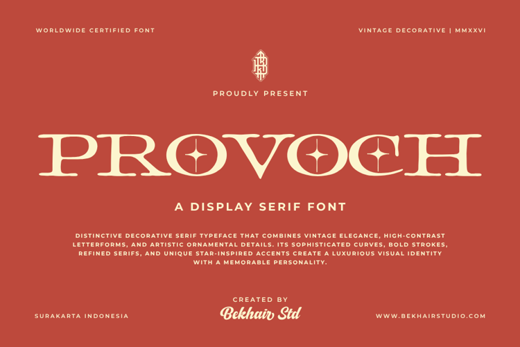 Preview of Provoch Font