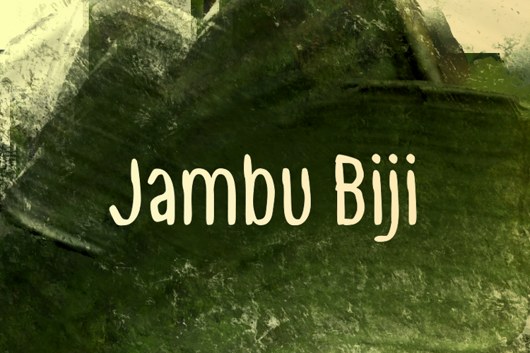 j Jambu Biji Font