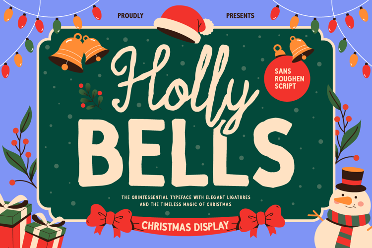 Preview of Holly Bells Font