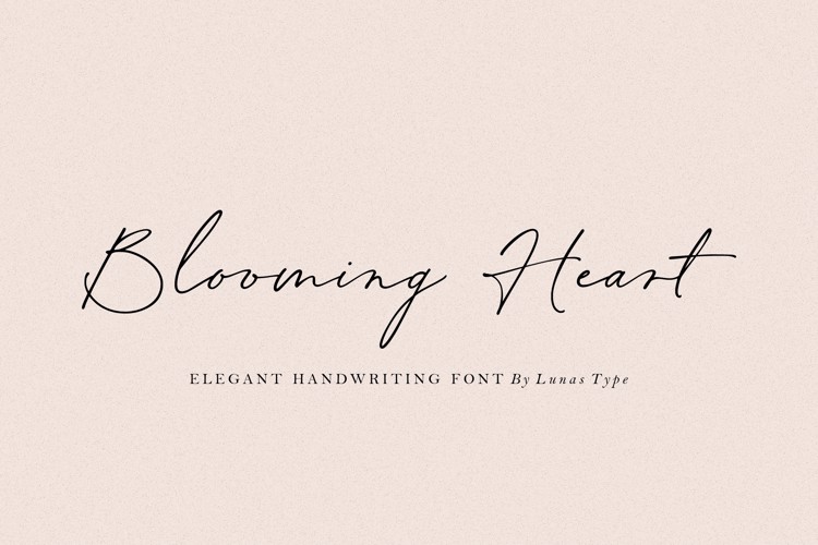 Blooming Heart Font