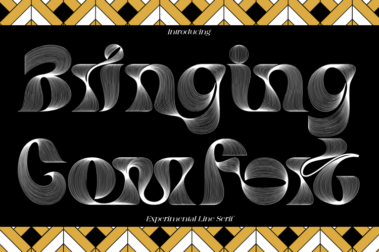 Preview of Bringing Comfort Font