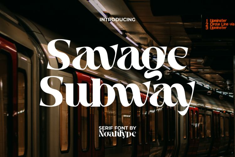 Savage Subway Font