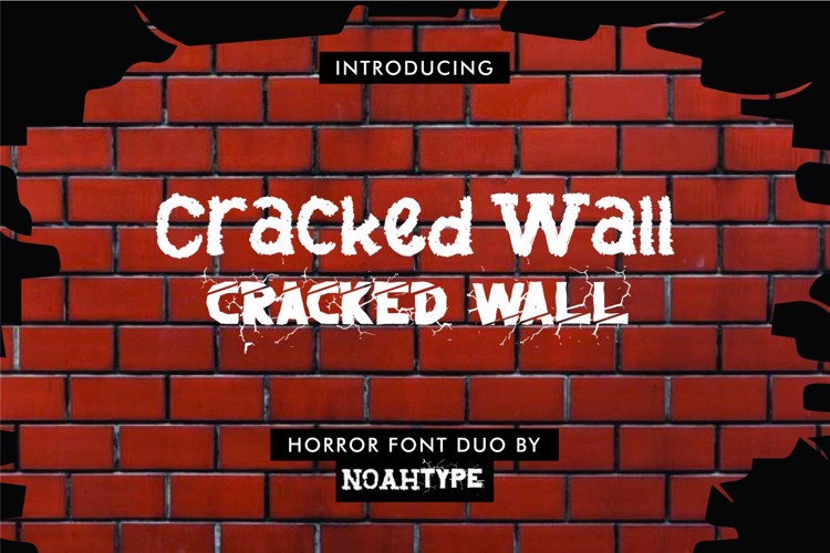 Cracked Wall Roots Font