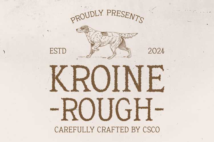 Kroine Rough Font