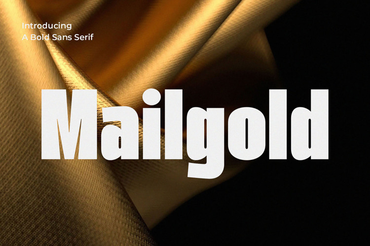 Preview of Mailgold Font