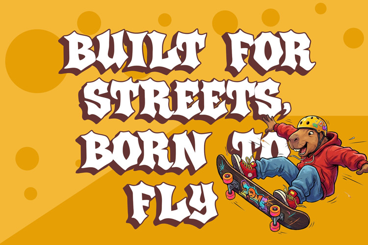 Preview of Brick Howl Font