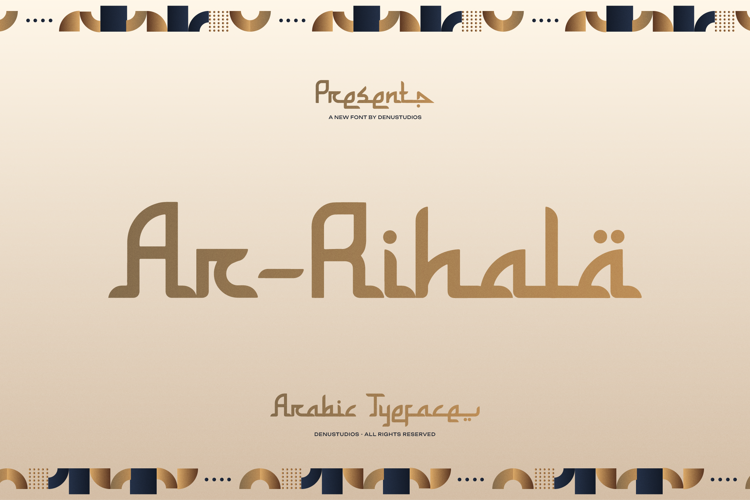 Preview of Ar Rihala Font