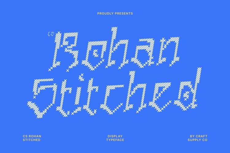 Preview of CS Rohan Stitched Font