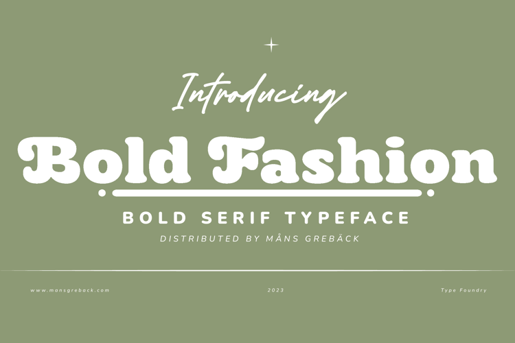 Bold Fashion Font